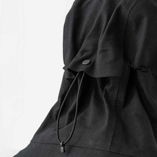 1586 Seam Sealed Hanbok Jacket - Black
