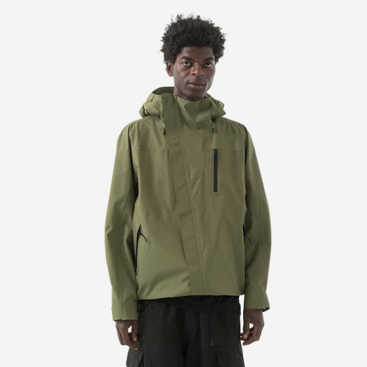 7185 Waterproof 3L Asym Storm Parka - Olive