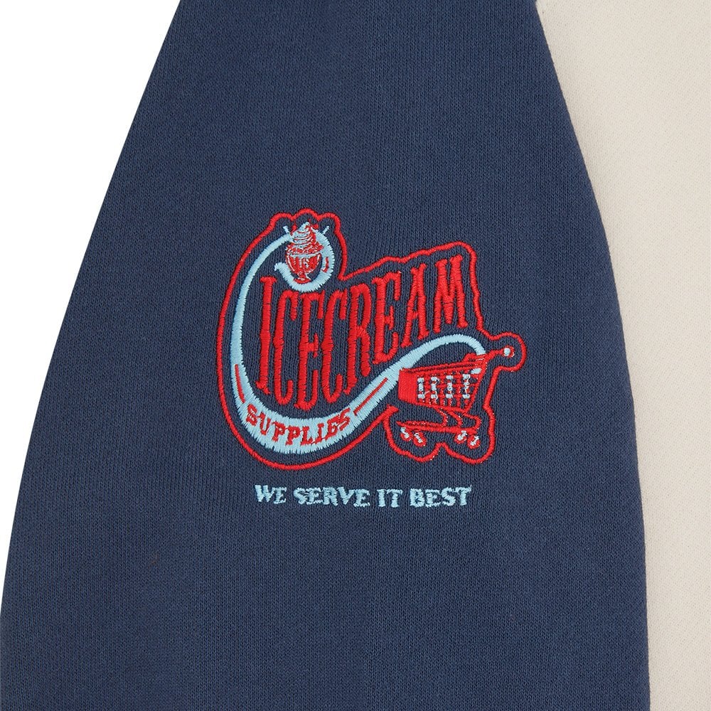 Stack 'Em Up Crewneck - Off White / Navy