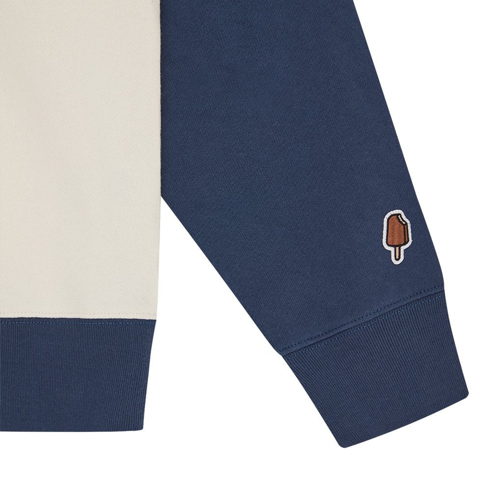 Stack 'Em Up Crewneck - Off White / Navy