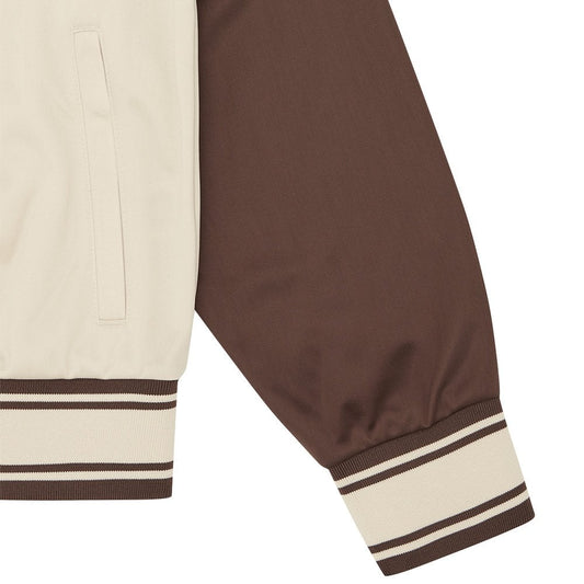 Running Dog Zip Through Track Top - Brown