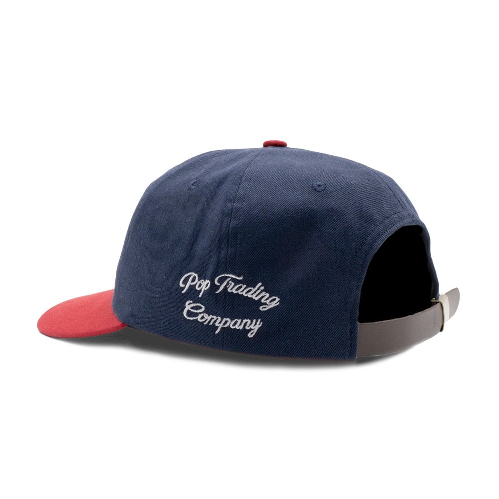 O Sixpanel Hat - Navy / Goji Berry