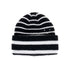 Striped Beanie - Black