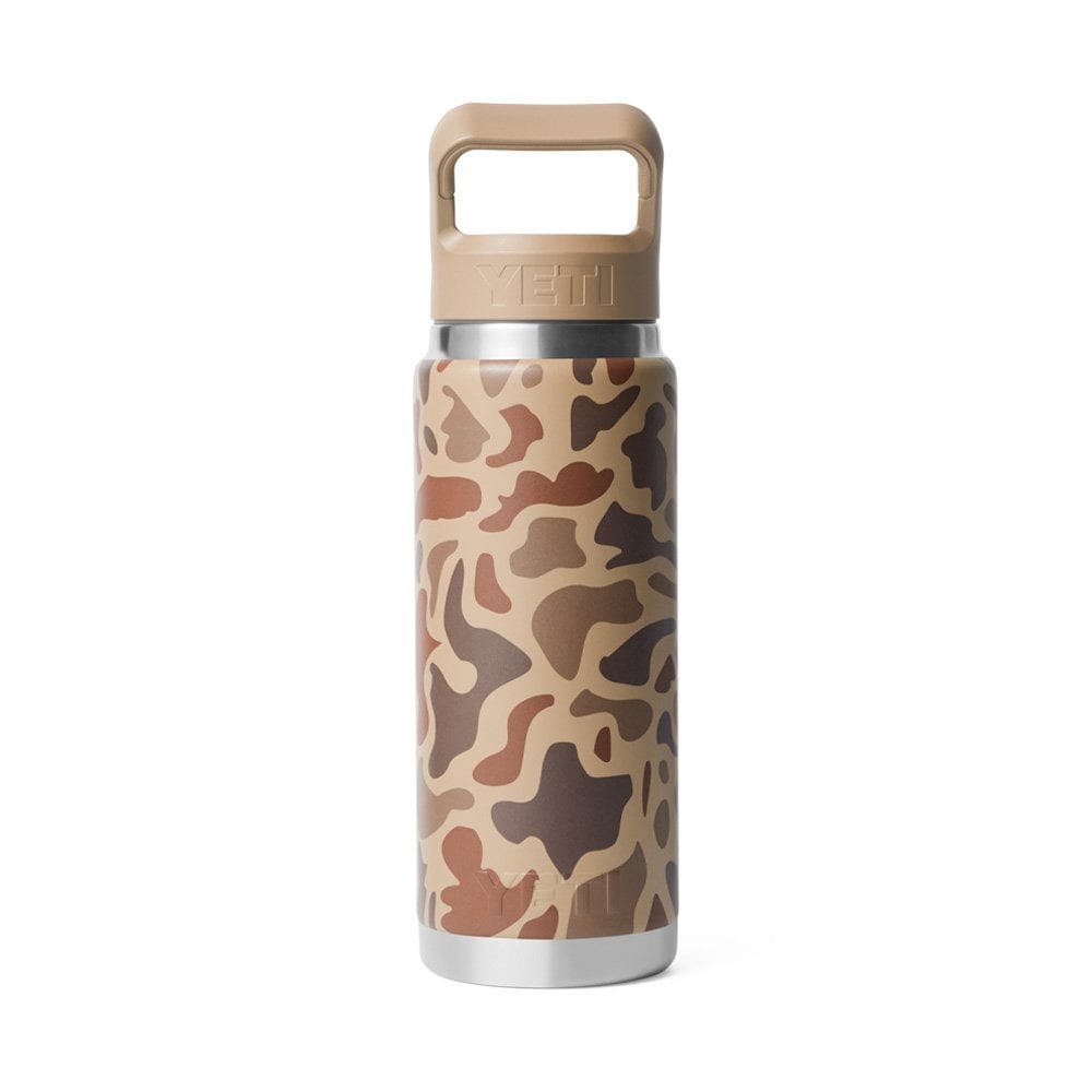 Rambler™ 26oz Bottle, Straw Cap - Wetlands Camo