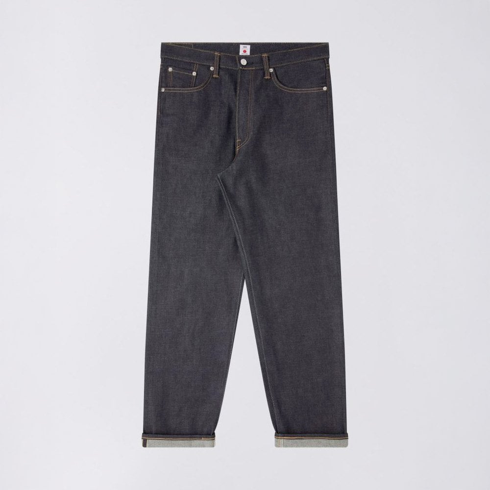 Loose Jeans, 13.5oz Kaihara Rainbow Selvage - Blue Unwashed