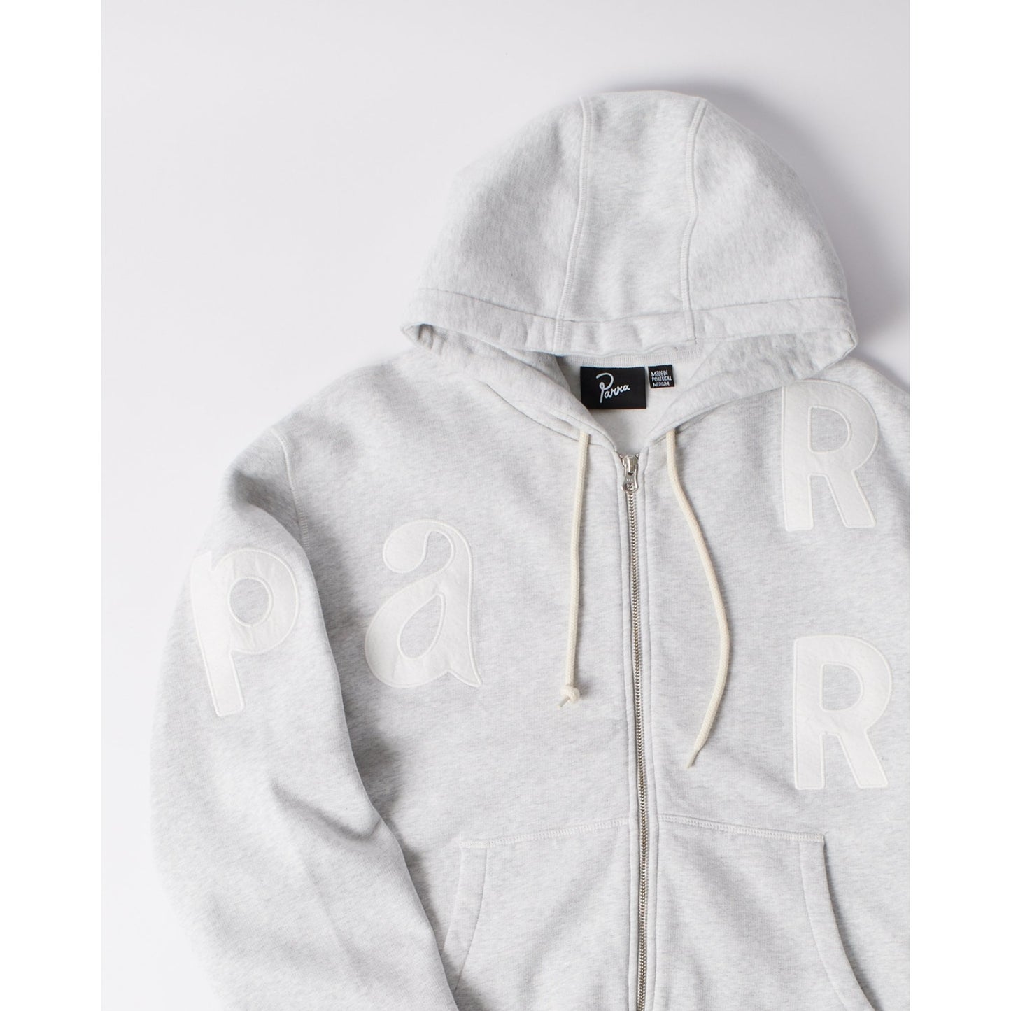 Word Salad Zip Hooded Sweat Heather Grey
