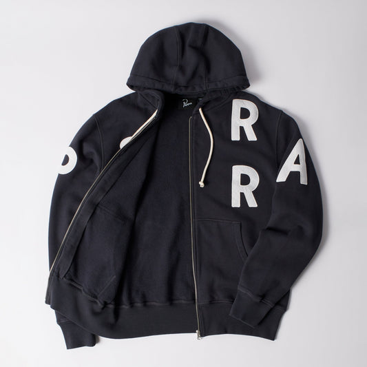 Word Salad Zip Hooded Sweat - Dark Navy