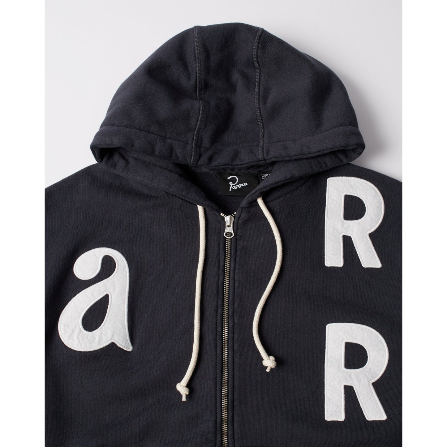 Word Salad Zip Hooded Sweat - Dark Navy