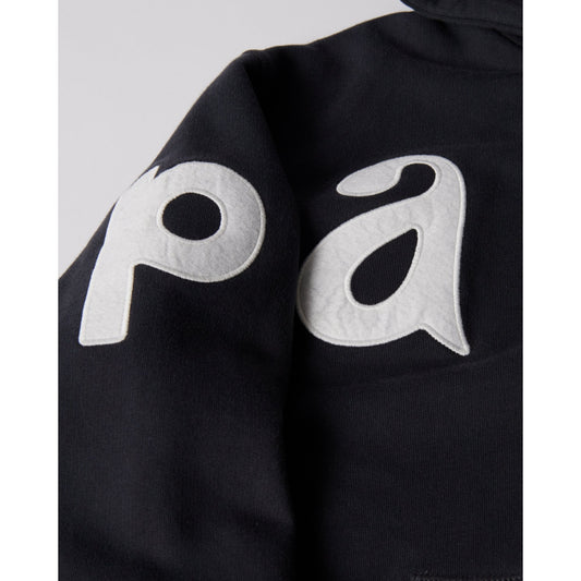 Word Salad Zip Hooded Sweat - Dark Navy
