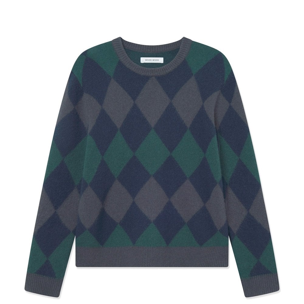 WWJan Pullover Sweater - Green Gables Check
