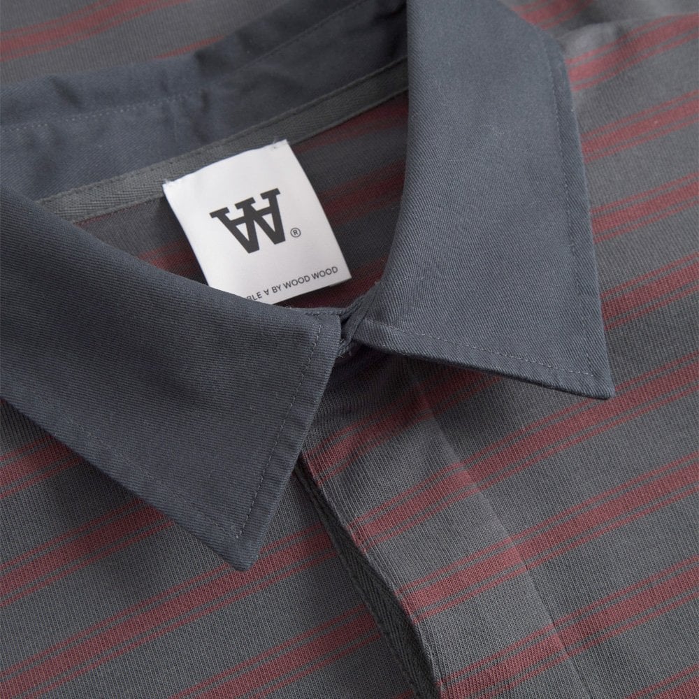 WWLandon Polo Shirt - Black Sand Stripe