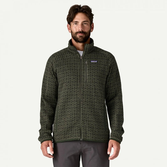 Men's Better Sweater Jacket - Scales: Old Growth Green