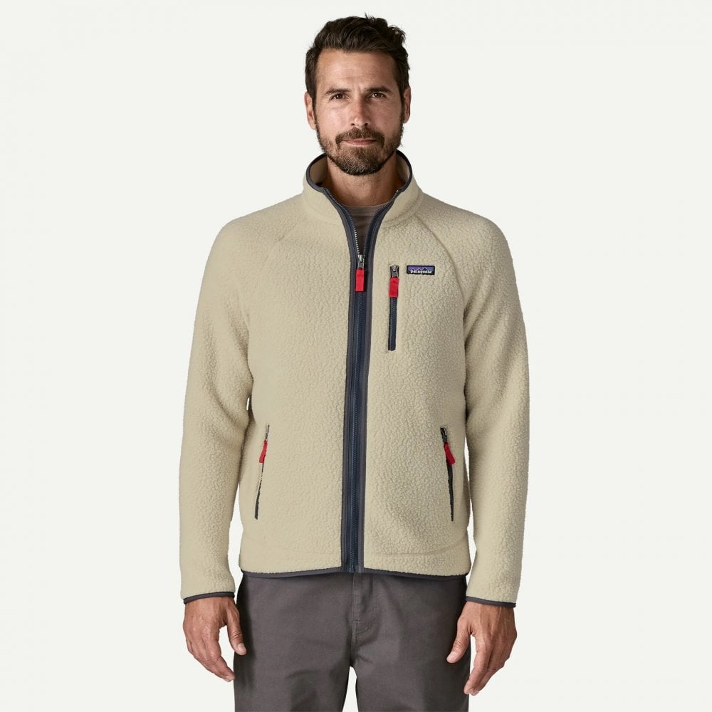 Men's Retro Pile Jacket - Pelican / Smoulder Blue