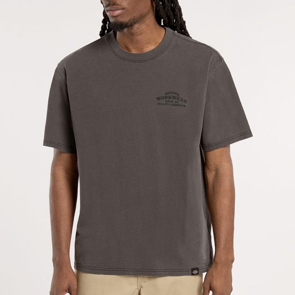 Christiana SS Garment Dyed Tee, Black