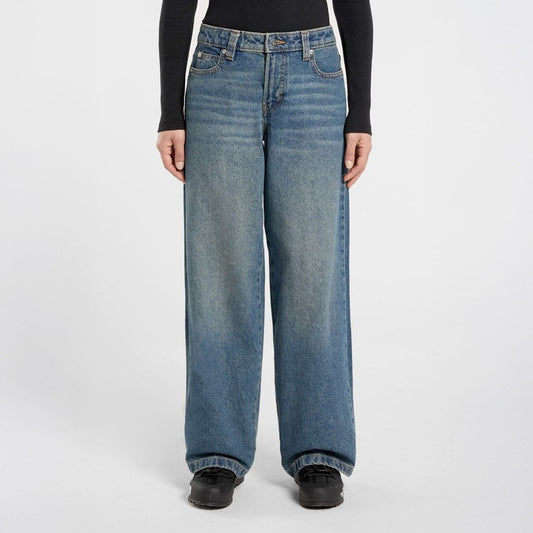 W' Mechanic Denim Pant - Khaki Tint Blue