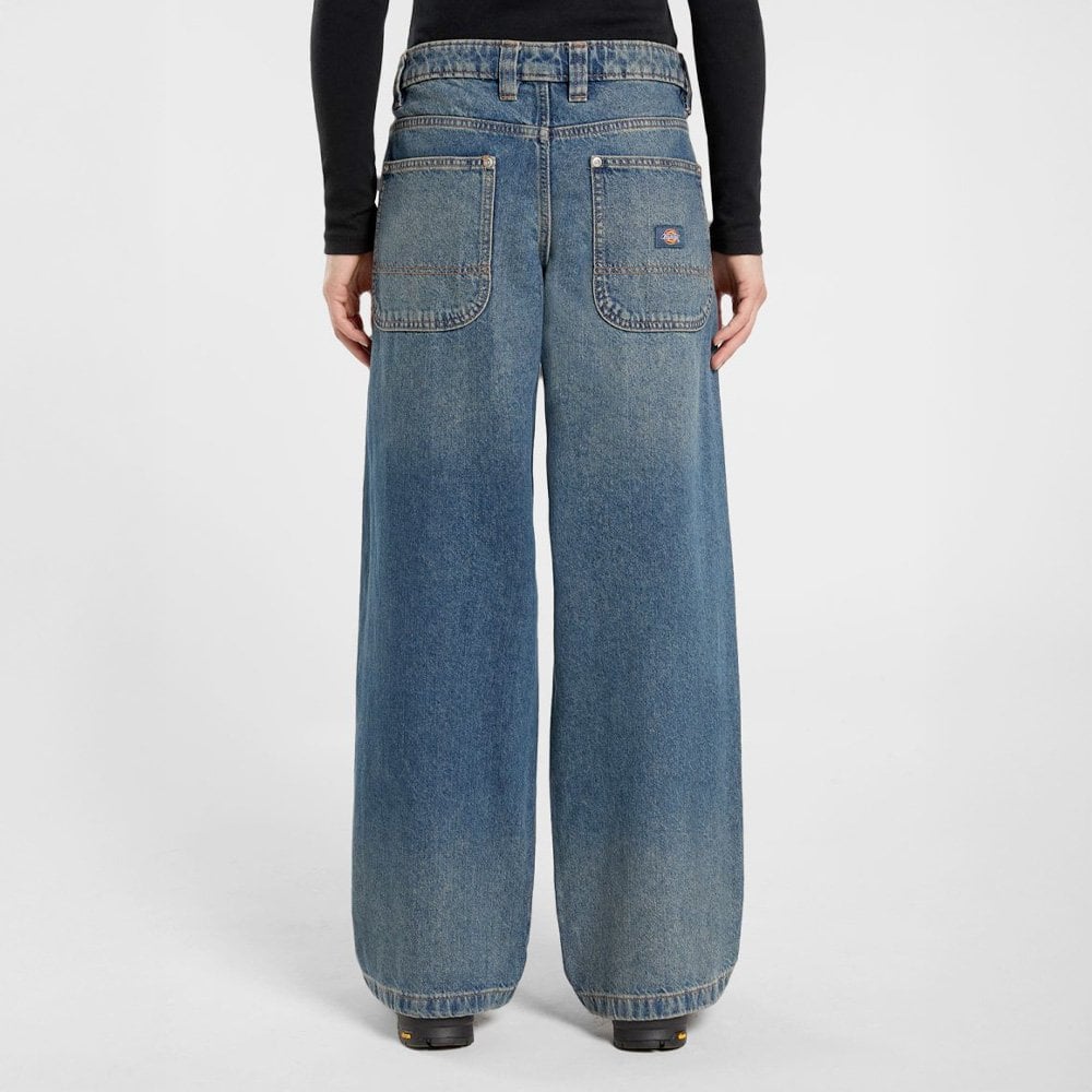 W' Mechanic Denim Pant - Khaki Tint Blue