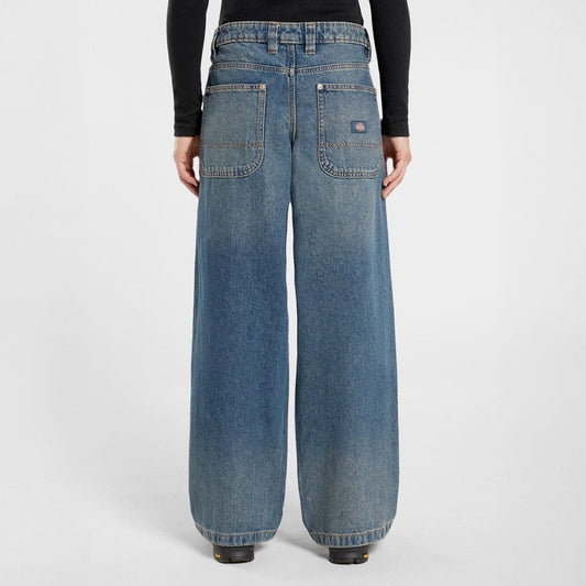 W' Mechanic Denim Pant - Khaki Tint Blue