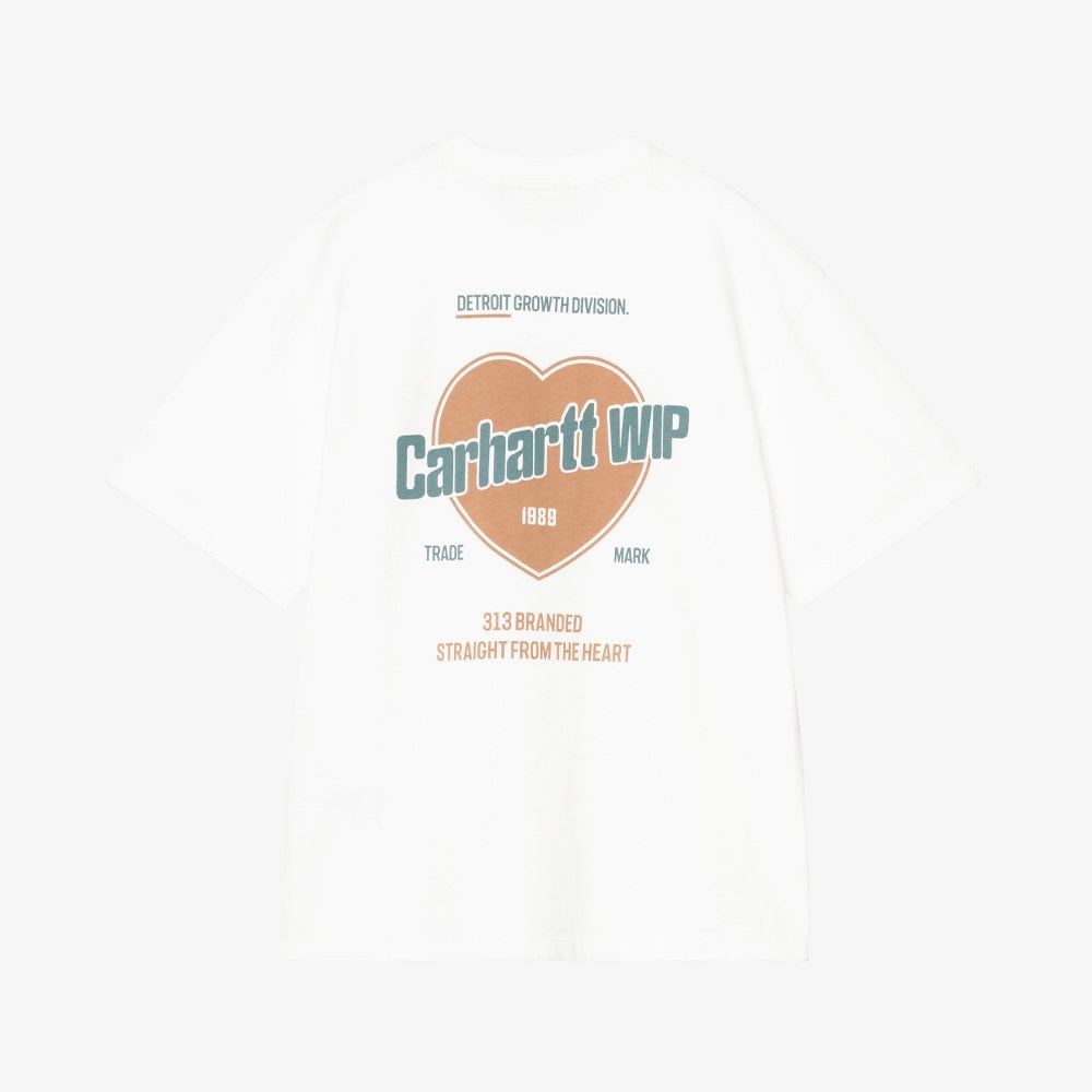 W' S/S Growth T-shirt - White (Stone Washed)