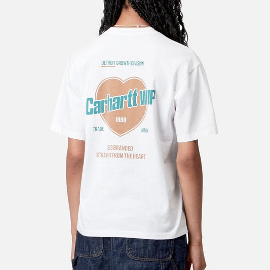 W' S/S Growth T-shirt - White (Stone Washed)