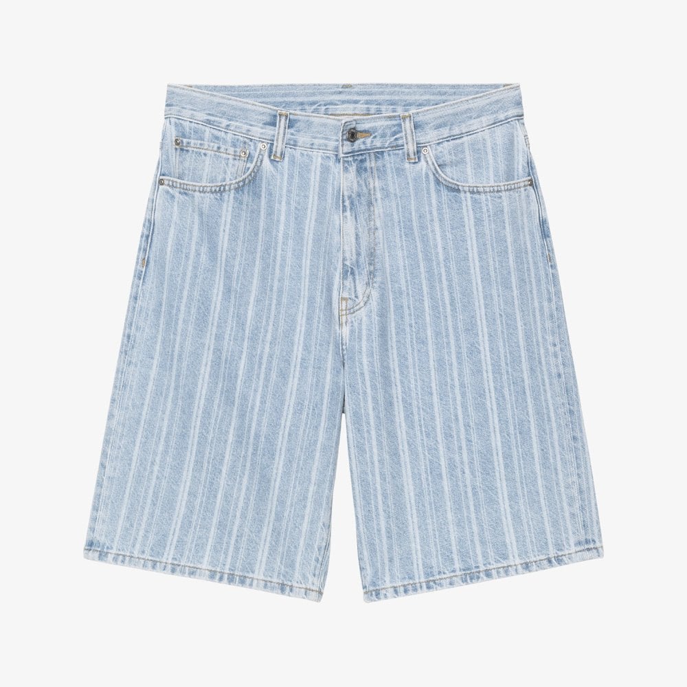 Rylan Short - Rylan Stripe, Blue Stone Bleached