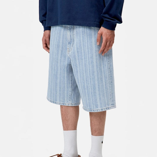 Rylan Short - Rylan Stripe, Blue Stone Bleached