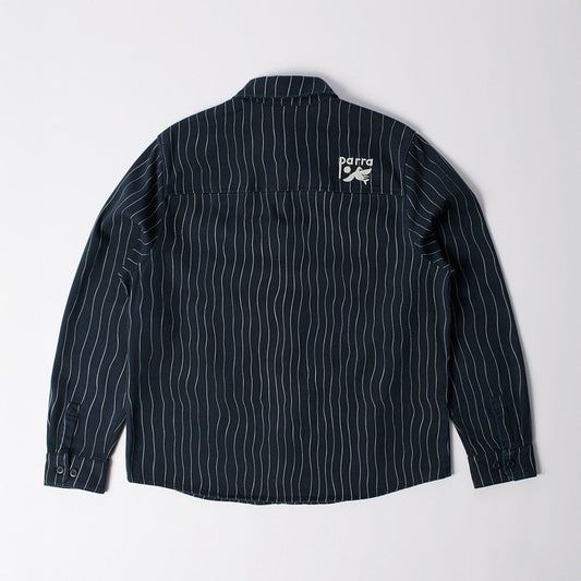 Meandering Lines Shirt - Navy Blue