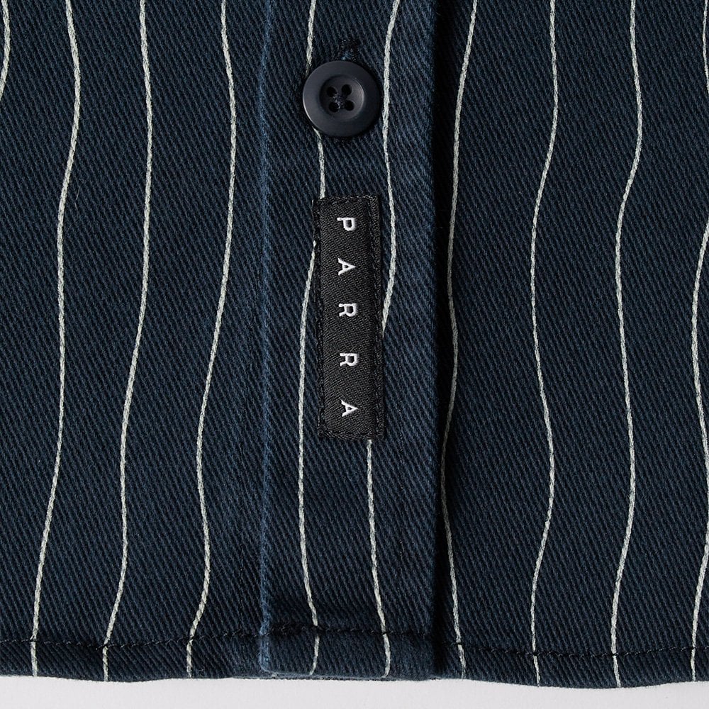 Meandering Lines Shirt - Navy Blue
