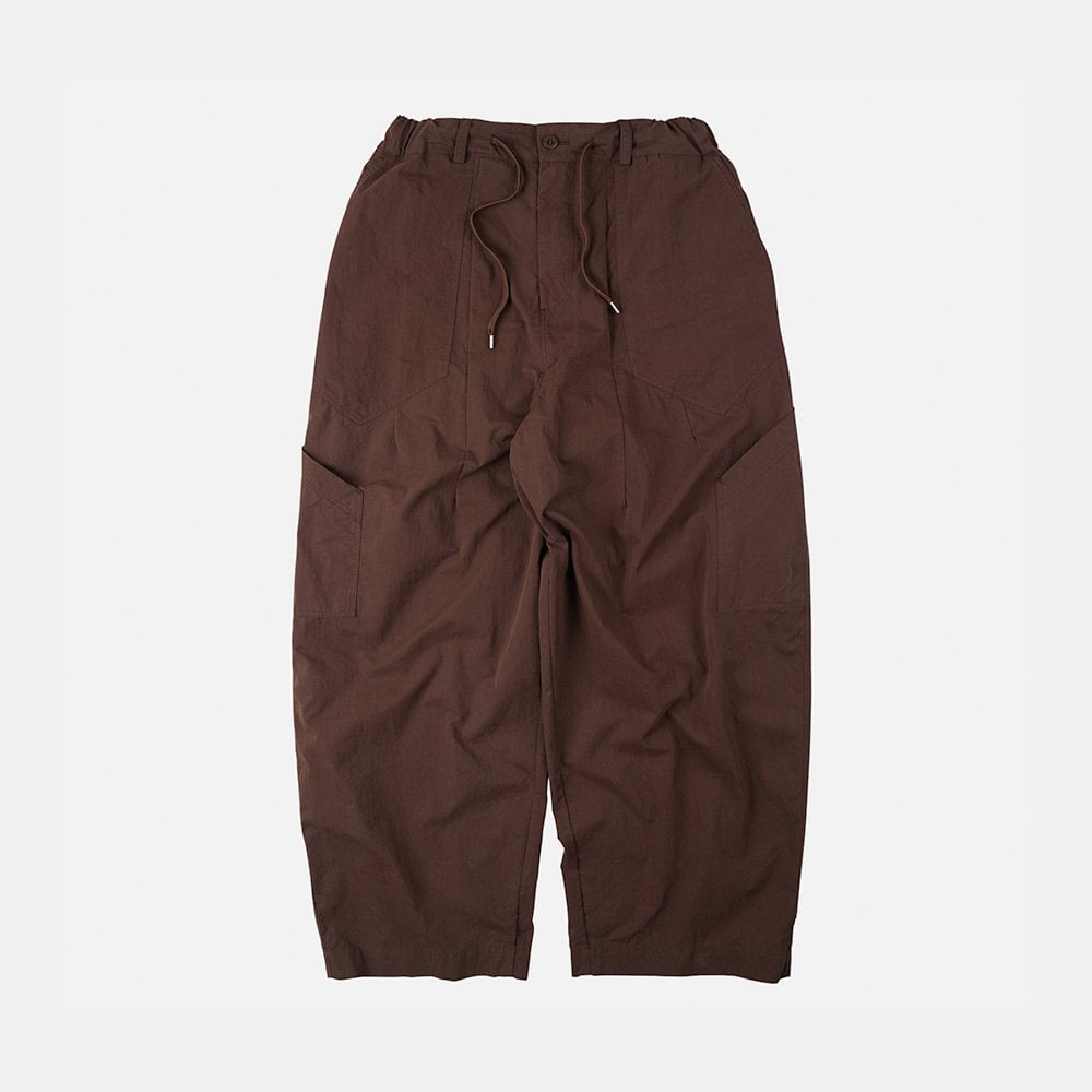 Fold Fatigue Wide Pants - Brown