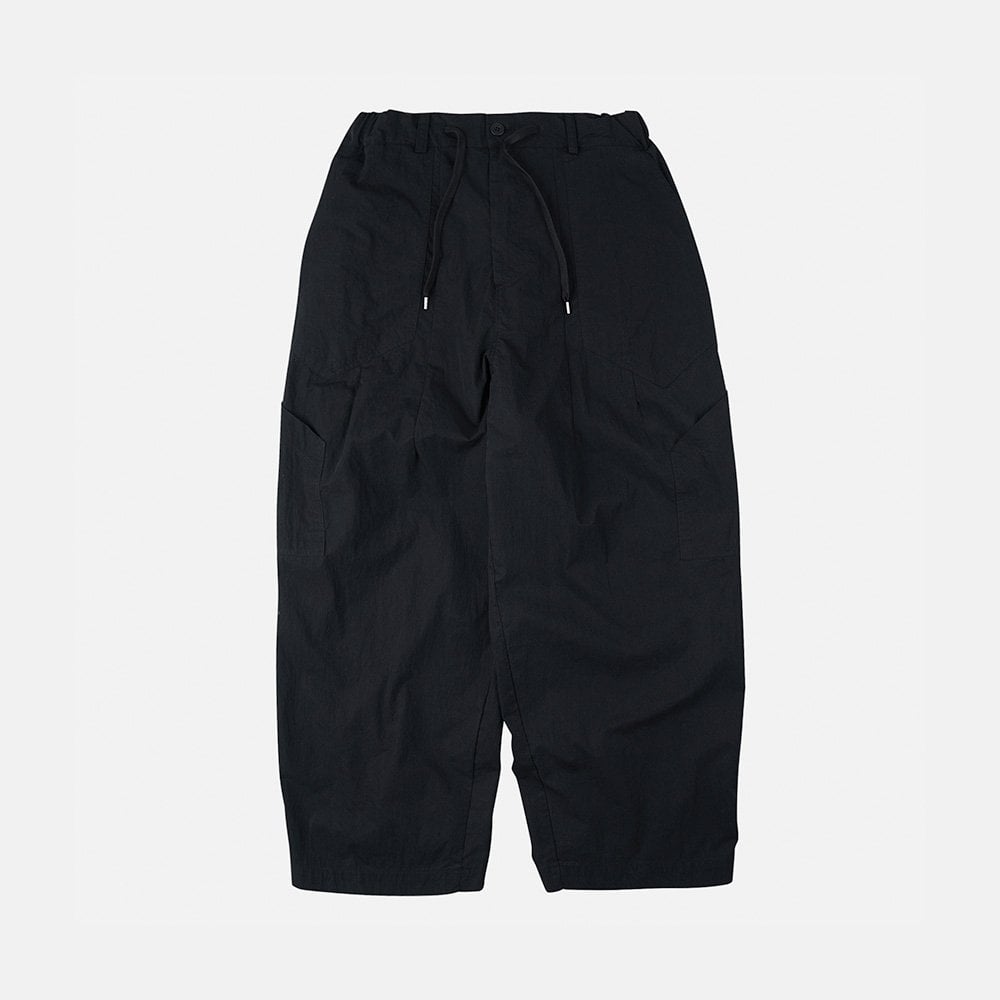 Fold Fatigue Wide Pants - Black