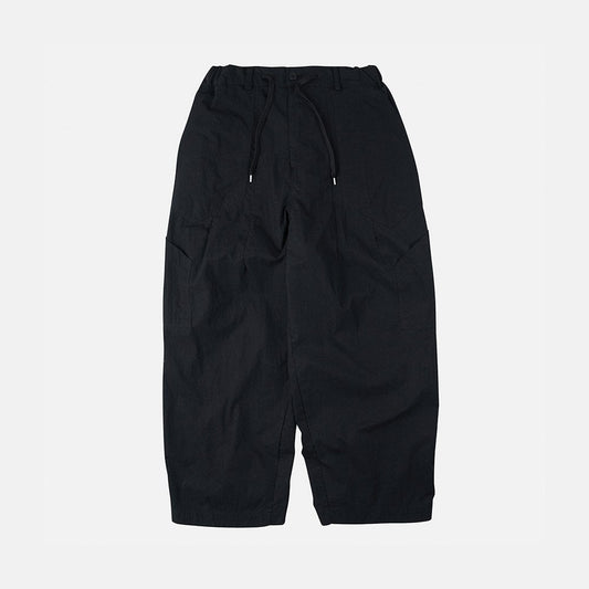 Fold Fatigue Wide Pants - Black