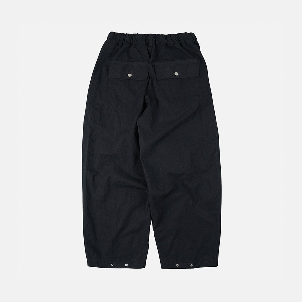 Fold Fatigue Wide Pants - Black