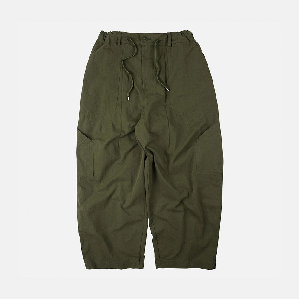 Fold Fatigue Wide Pants - Olive