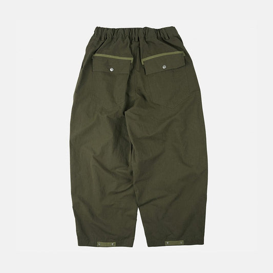Fold Fatigue Wide Pants - Olive