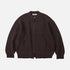 Wool Deck Zipup Cardigan - Chocolate Brown
