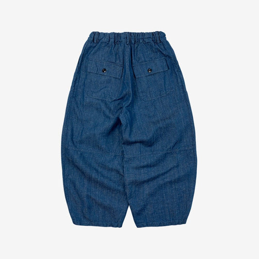 Denim Balloon Pants - Blue