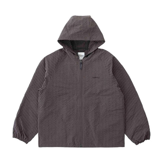Northside Plaid Hooded Jacket - Deep Brown