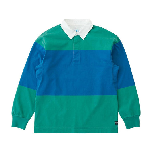 Langdon Rugby Shirt - Cerulean / Emerald