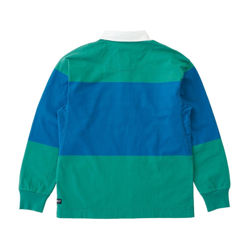 Langdon Rugby Shirt - Cerulean / Emerald