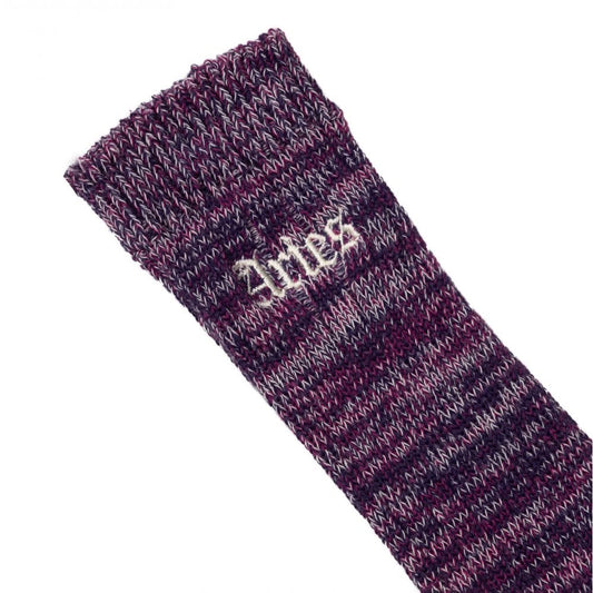 Premium Gothic Rib Sock - Purple
