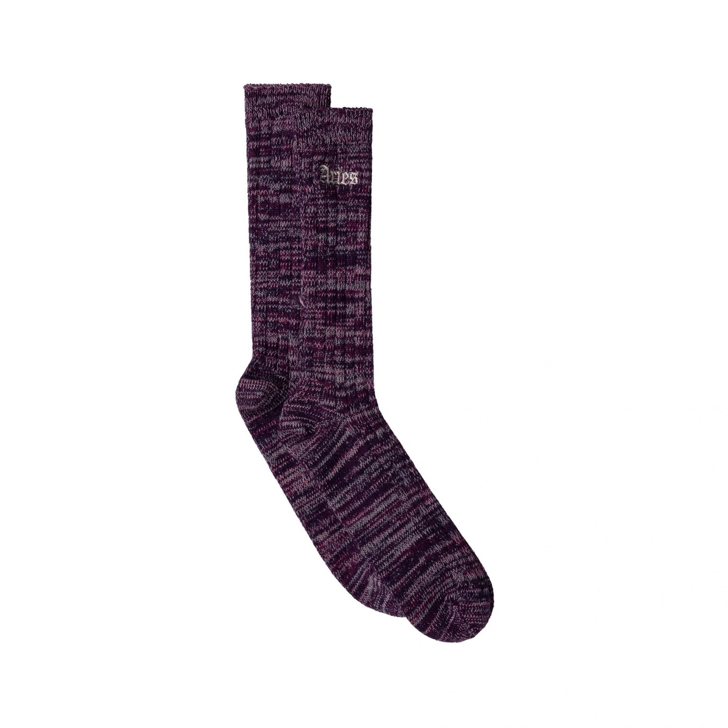 Premium Gothic Rib Sock - Purple