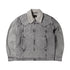 Sherpa Denim Car Coat - Grey