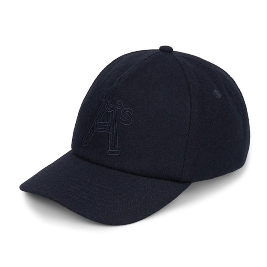 Wool Column A Cap - Navy