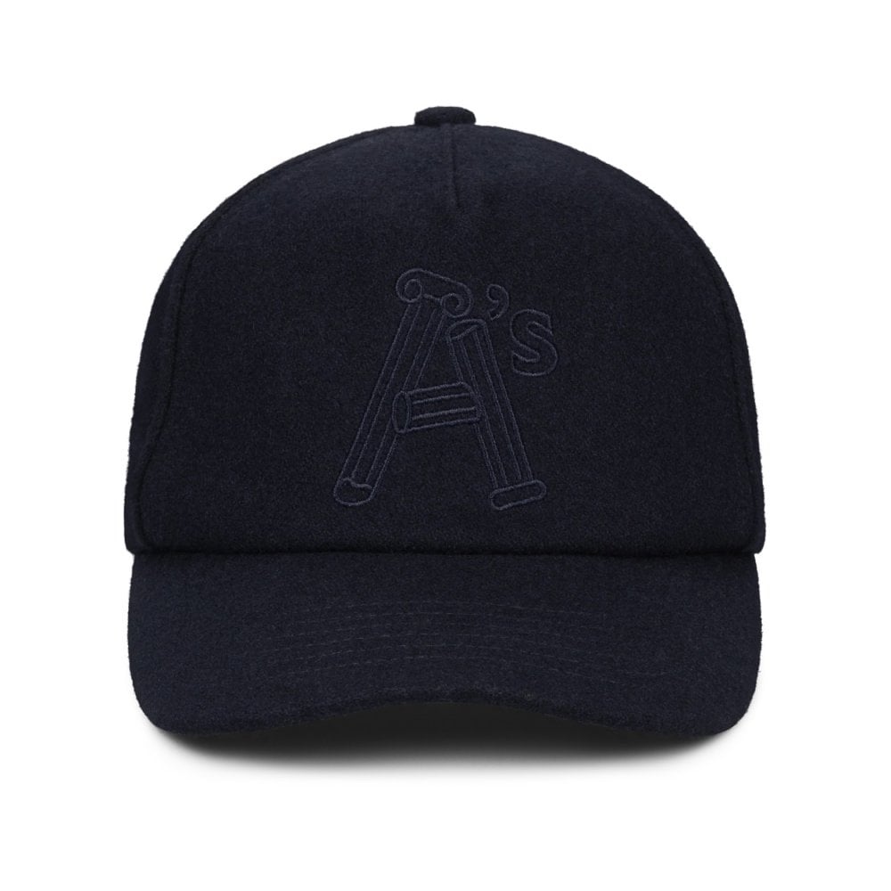 Wool Column A Cap - Navy