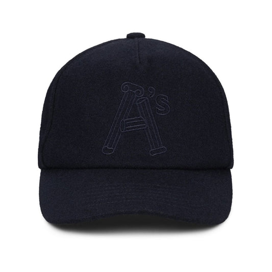 Wool Column A Cap - Navy