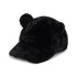 Temple Fluffy Ear Cap - Black