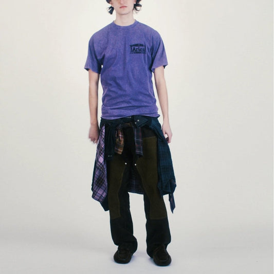 Aged Ancient Temple SS Tee - Purple