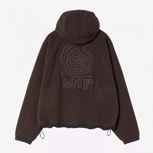 W' Hooded Helix Jacket - Palisander / Black