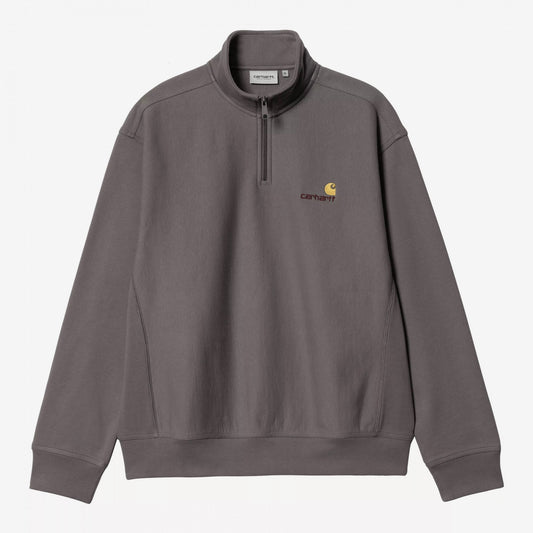 Half Zip American Script Sweat - Porphyry