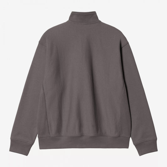 Half Zip American Script Sweat - Porphyry