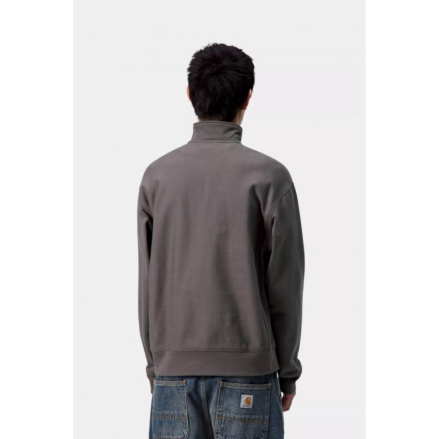 Half Zip American Script Sweat - Porphyry